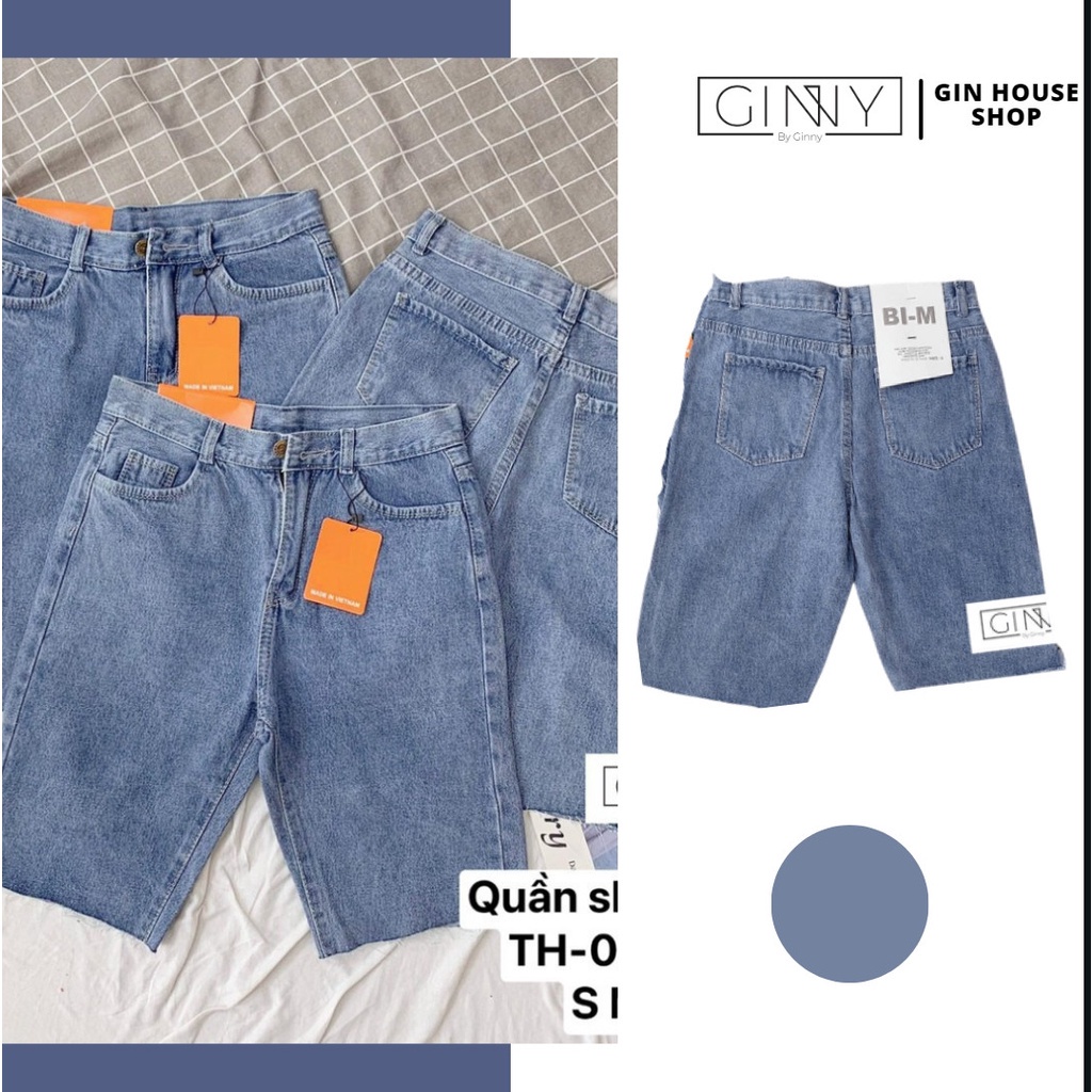 ◆Quần Short Jean Nữ TH-02 | Lửng Thời Trang Ngố GinHouse Shop