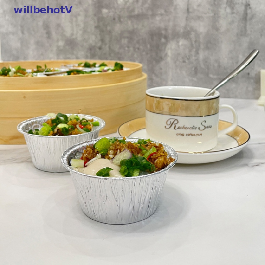 Set 10 Khuôn Nhôm Làm Bánh Tart Trứng Mini