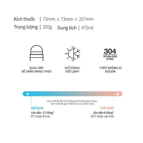 Bình giữ nhiệt LocknLock Metro Two Way LHC4274  ảnh thật