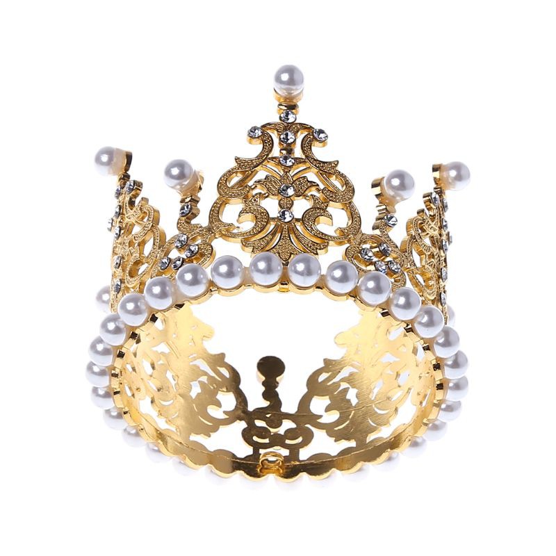 Vương miện công chúa đính kim cương giả lấp lánh cho bé