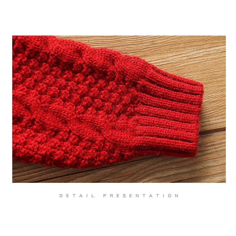 Áo sweater Giáng Sinh thời trang mùa đông ấm áp cho bé gái 2021