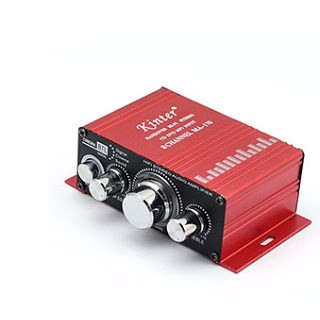 Bộ khuếch đại âm thanh mini 12V cho xe hơi, loa 2.1 Kinter MA-170