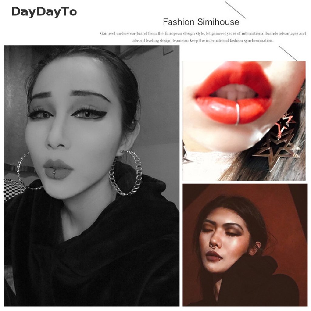 Khuyên Mũi / Môi / Tai Giả Xỏ Lỗ Thời Trang Cá Tính Dành Cho Nữ