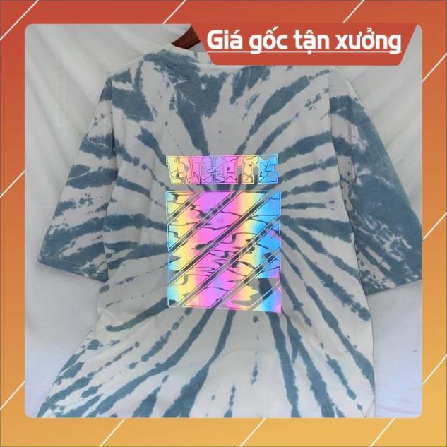 Áo White Phản Quang TieDye Loang Màu siêu xinh HOT