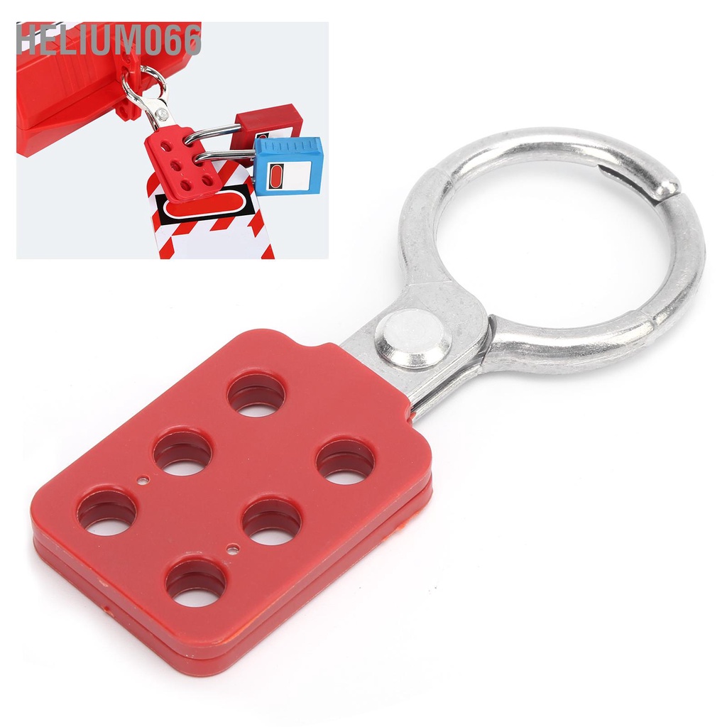 10 cái Khóa Lockout Hasp 38mm / 1.5in 6 lỗ Cách nhiệt bằng nhôm cho những nơi dễ cháy nổ Helium066