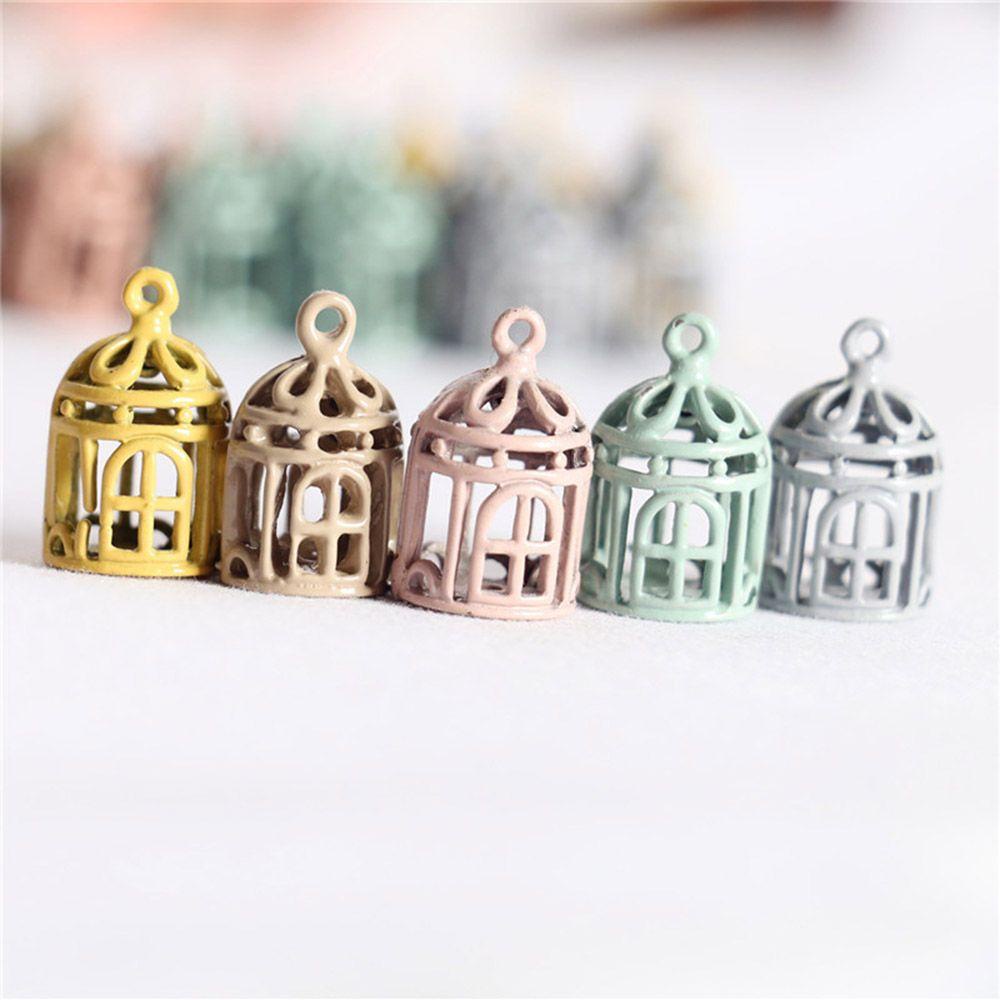 RAINBOW Mô Hình Lồng Chim Mini Trang Trí Nhà Búp Bê