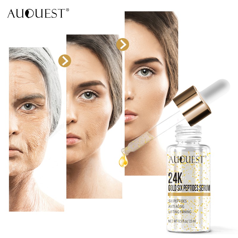 Serum AUQUEST tinh chất vàng 24K giảm nếp nhăn chống lão hoá 15ml