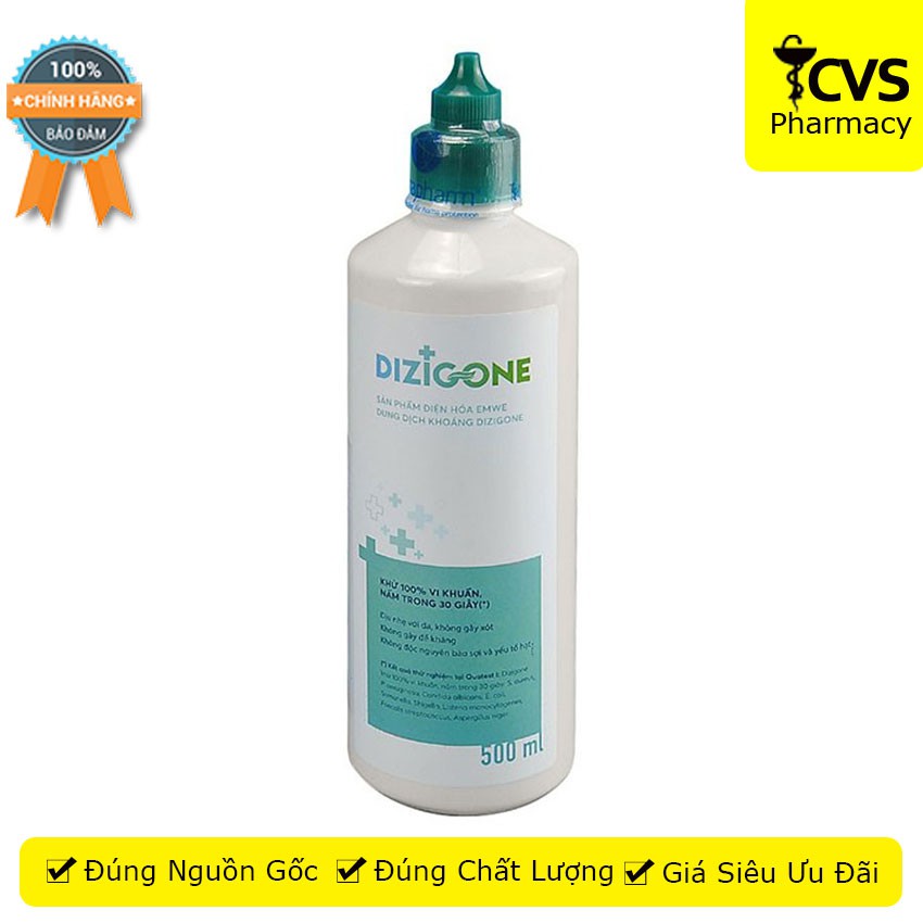 Dung Dịch Sát Khuẩn DIZIGONE 500ml - Giúp Tiêu Diệt Vi Khuẩn, Nấm An Toàn - cvspharmacy