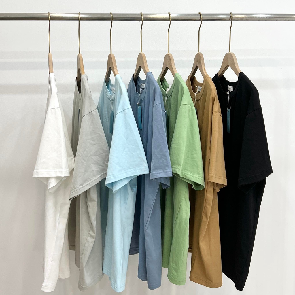 Áo thun trơn cotton co giãn tốt, thoáng mát thấm hút mồ hôi- Miho house