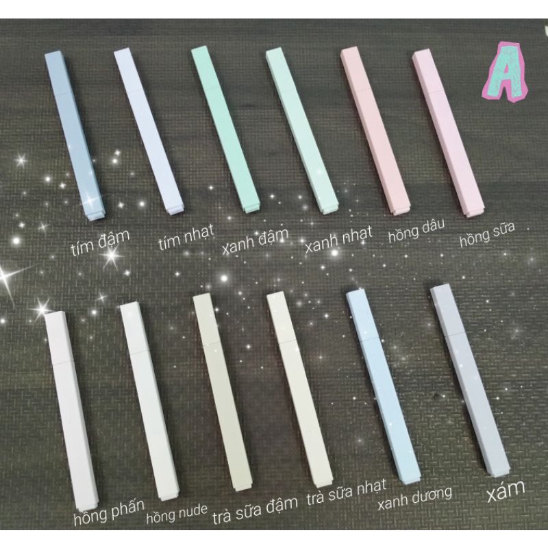 🍭 set 12 viết highlight  màu pastel  kẹo ngọt 🍭