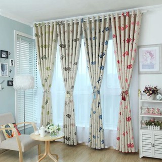 Rèm cửa che nắng họa tiết hoa hiện đại
