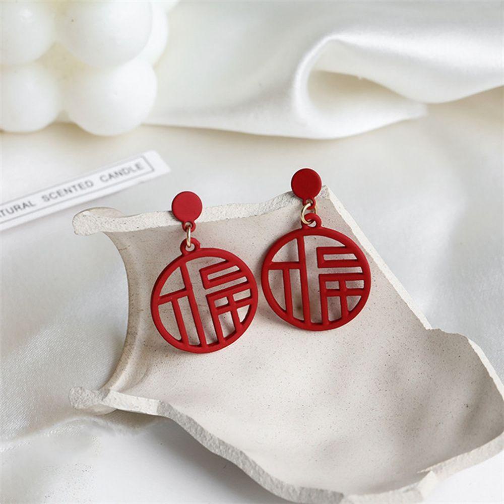 Khuyên Tai Chúc Mừng Năm Mới Đơn Giản Ngọt Ngào Cho Nữ