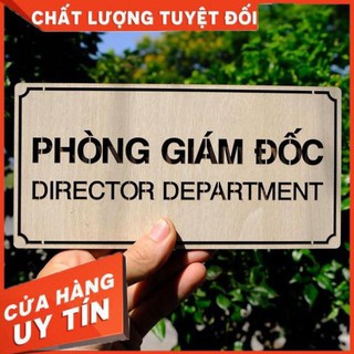 [100% CHẤT LƯỢNG] Bảng tên phòng giám đốc bằng gỗ loại gỗ 2 lớp