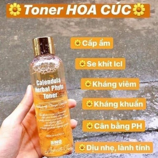 Toner Cấp Ẩm Hoa Cúc - Calendula Herbal Phyto Toner 250ml