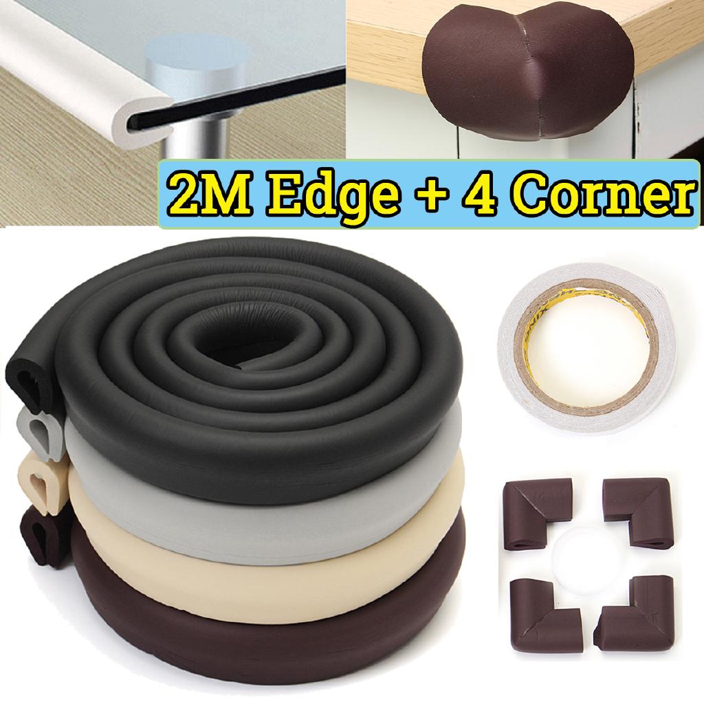 Đệm bọc cạnh bàn an toàn cho bé 2m Edge + 4 góc cạnh bàn