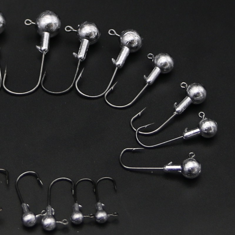 1pc shengyao chì jig head 2,5g / 3,5g / 5g / 7g / 10g chì jig hook câu cá jig hooks picker phụ kiện câu cá