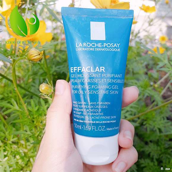 Sữa Rửa Mặt La Roche Posay Effaclar Purifying Foaming Gel Cleanser 50ml Cho Da Dầu Mụn, Nhạy Cảm