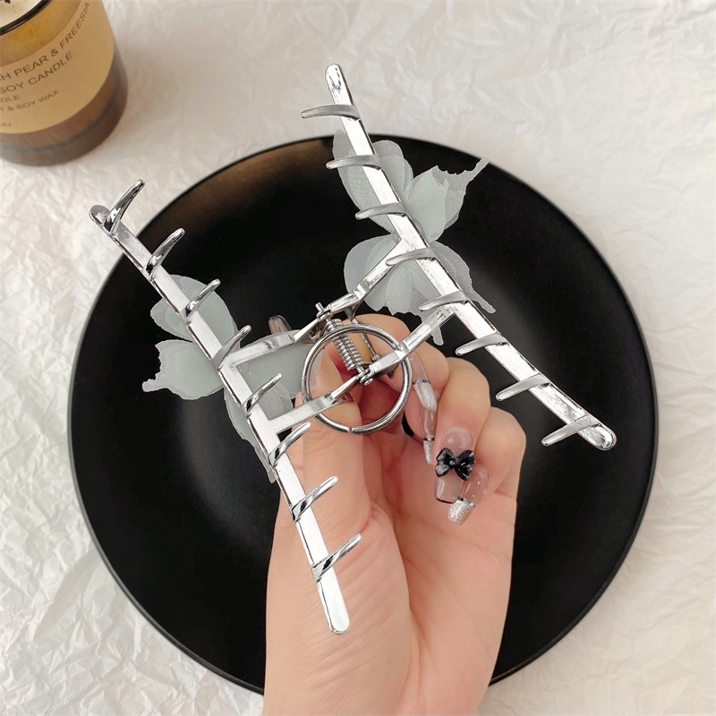 Kẹp Tóc Hình Cá Mập Đơn Giản Và Tinh Tế Bằng Kim Loại 2022 Cho Nữ