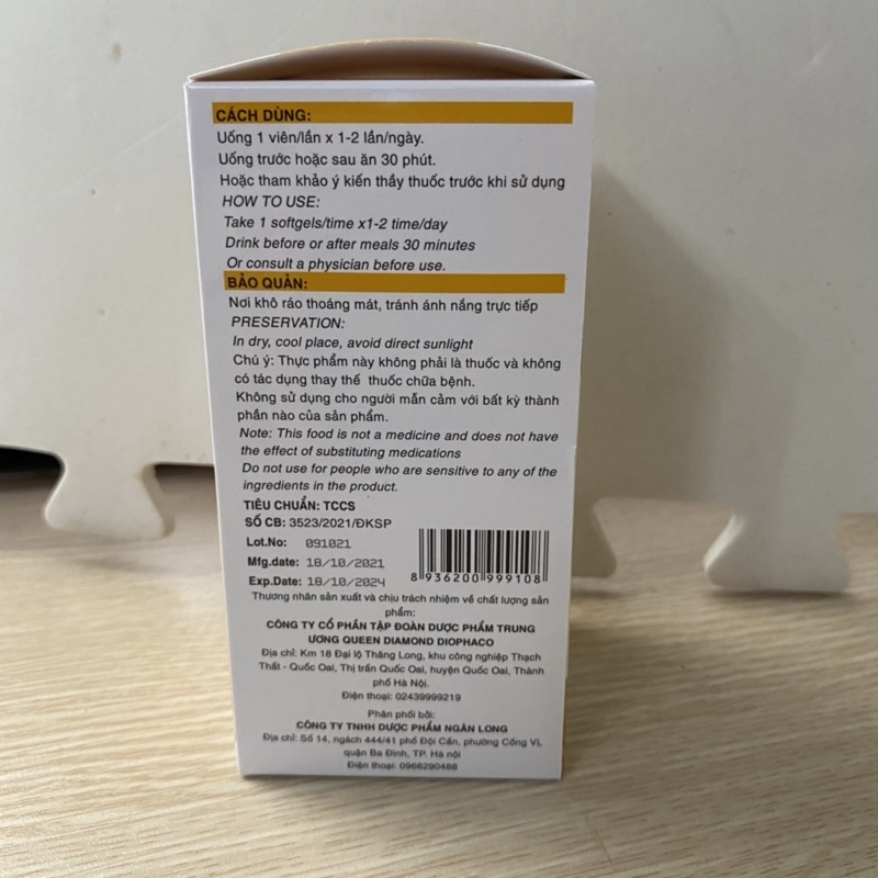 Viên uống sáng đẹp da Vitamin E 400iu Hộp 60 viên - E Love Netural 400 Omega 3 Lycopenzym Q10 - E hàm lượng cao