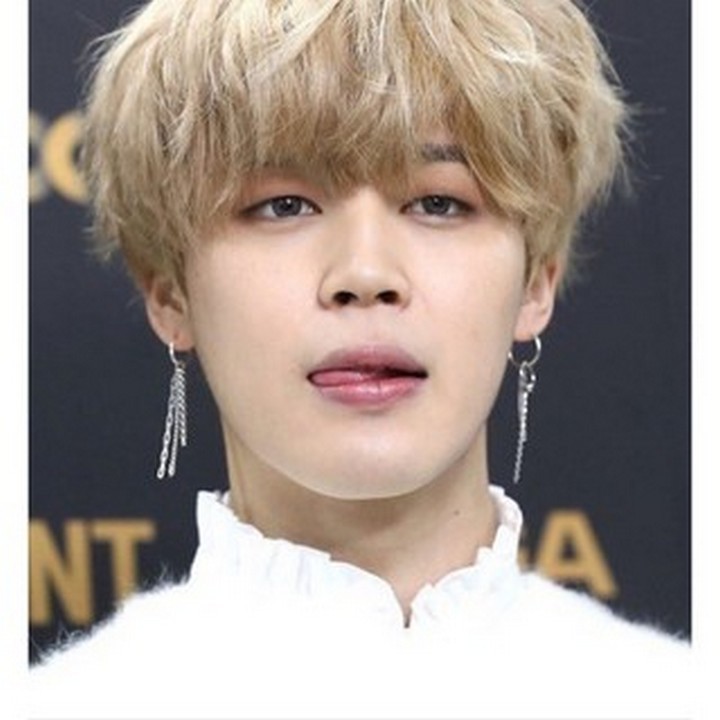 Khuyên tai bts jimin idol thanh dài hạt dài phong cách thời trang cá tính Hàn Quốc Unisex không han gỉ