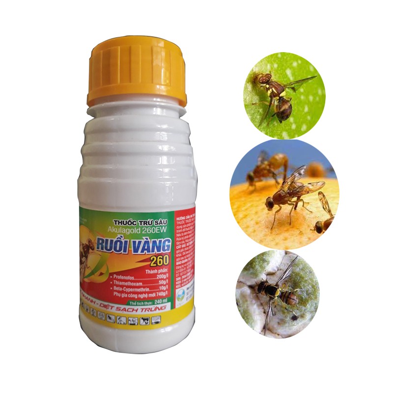 Trừ Ruồi Vàng Akulagold 260EW 100ml Hạ Gục Nhanh, Diệt Sạch Trứng