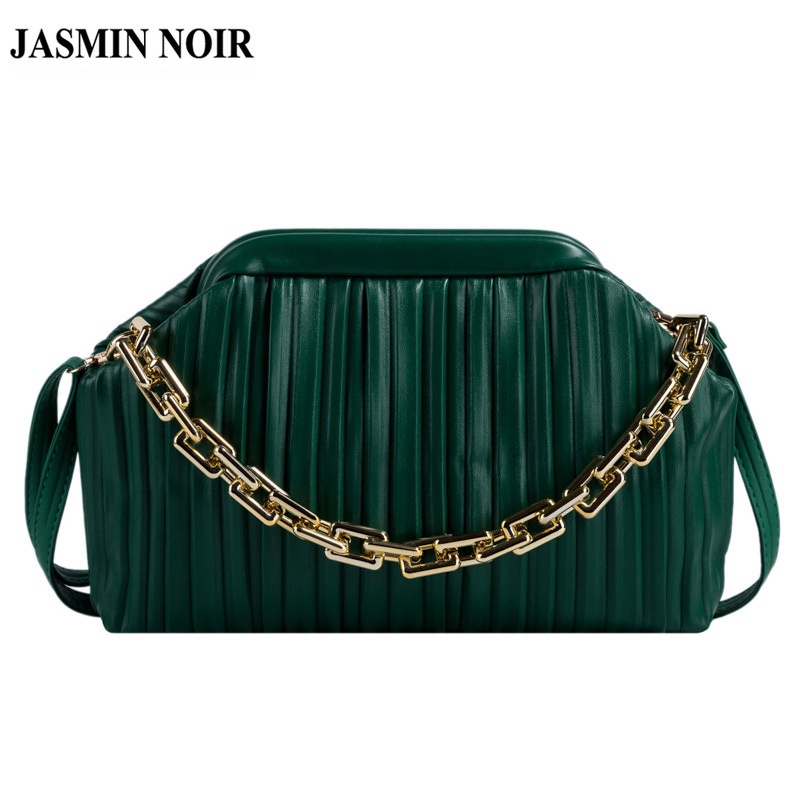 Túi xách JASMIN NOIR da PU vuông nhỏ dây xích đeo chéo thời trang nữ