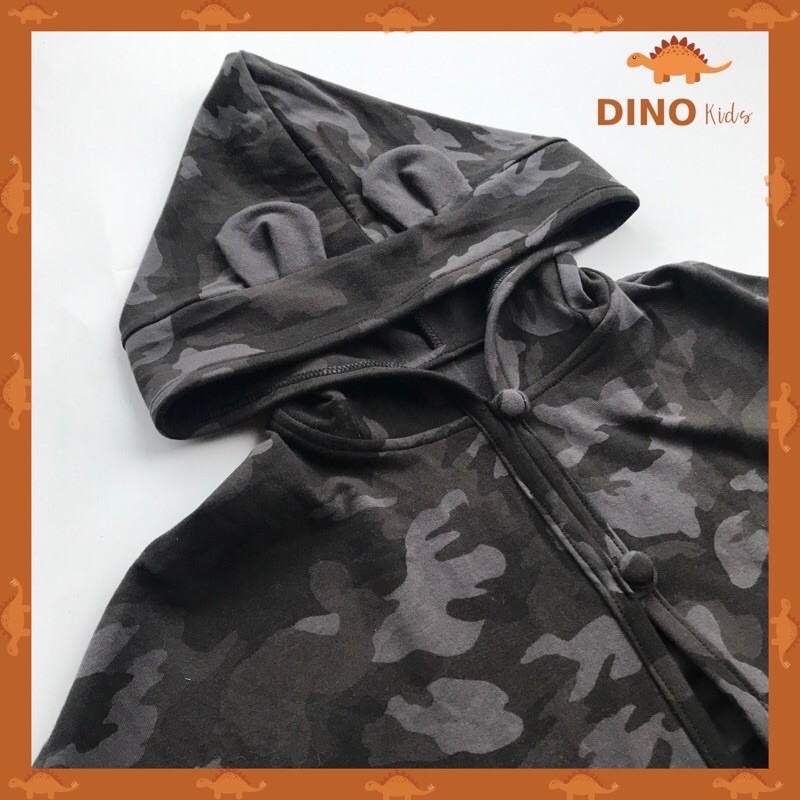 áo choàng chống nắng cho bé trai cotton dáng cánh dơi DINO
