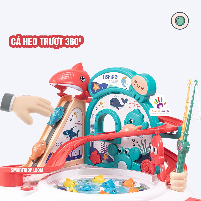 Đồ chơi Câu cá Đại Dương Cầu Trượt Có thể Đổ nước thật