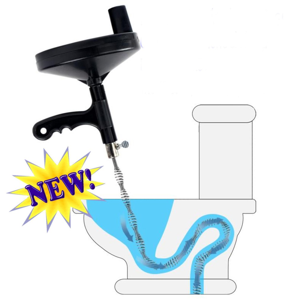Dụg cụ thôg Tắc ngẸt Bồn Cầu,Ốg Cốg,Cho tất cả các vật cản hay kẹt đườg ốg cốg đều biến mất khi sử dụg bằg thép k rỉ 5M
