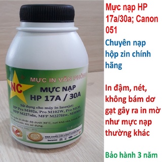 Mực nạp 17a, 30a, bình mực máy in HP Pro M102, 102a, 102w, 129, 130a, 130fn, 130, 132, 133, 134, 227fdn, 203dw, 203dn