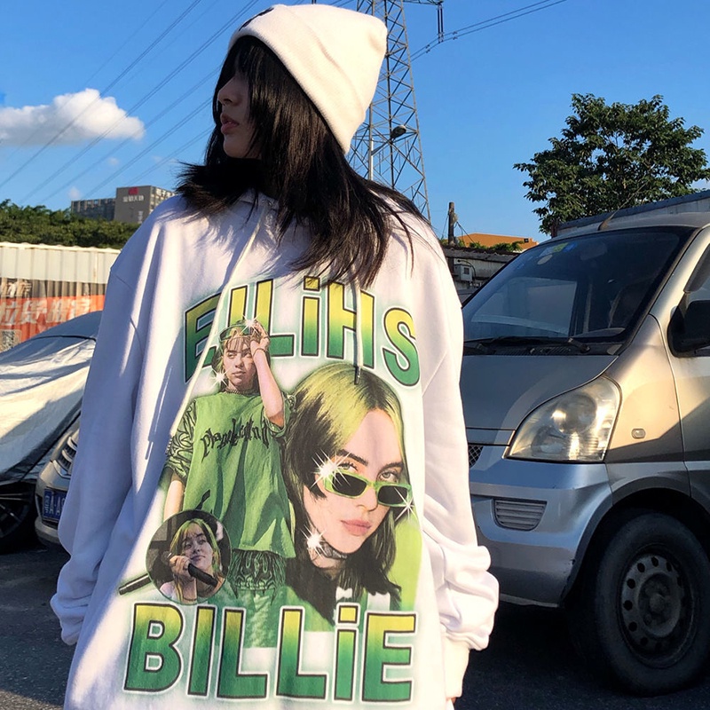 Áo hoodie IELGY dáng dài in họa tiết thời trang