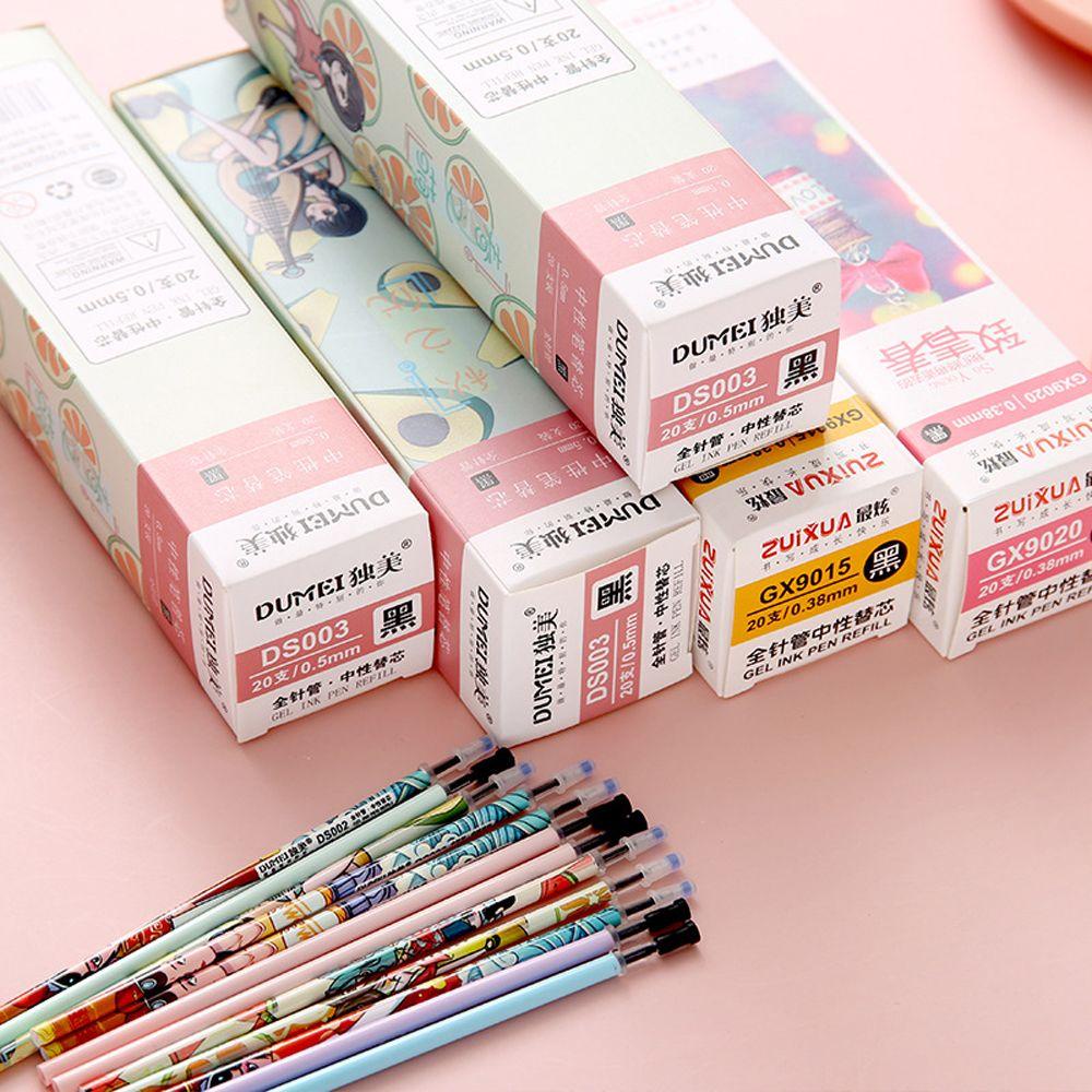 Set 20 Ruột Bút Bi Mực Đen / Đỏ / Xanh