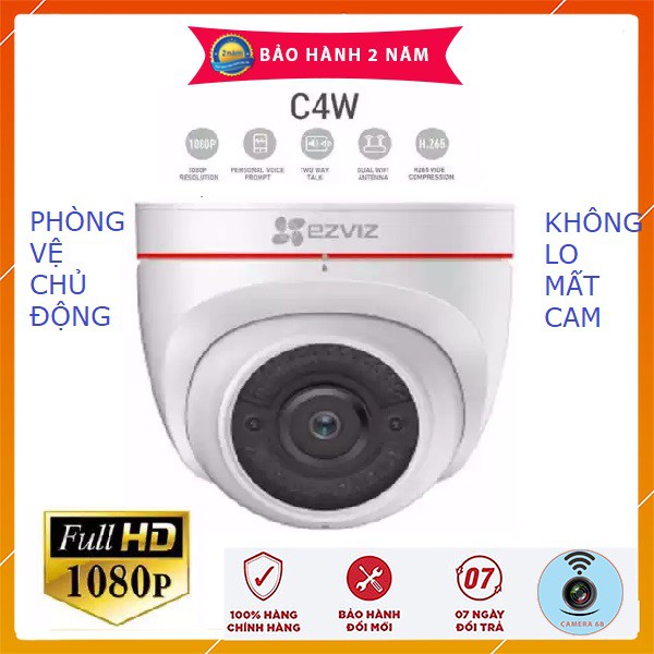 [HOT]Camera IP WIFI 2M Ngoài Trời Trong Nhà EZVIZ C4W C3WN CV288 1080P FULLHD C3W G22P C6N  Còi Hú HIKVISION