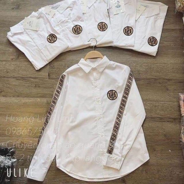 [Mã FAMARAL1 giảm 10K đơn 50K] Sơ mi trắng viền tay
