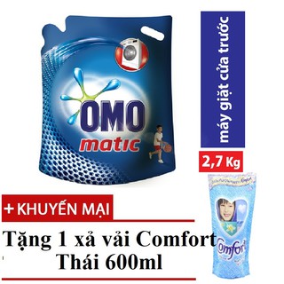 Nước giặt Omo Matic túi 2,3kg tặng COMFORT 580ml
