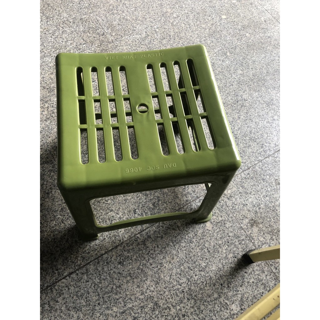 Ghế đẩu sọc trà chanh nhựa việt nhật 4066