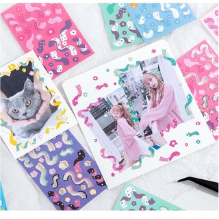 Sticker ribbon phiên bản mới_Hình dán trang trí top,card