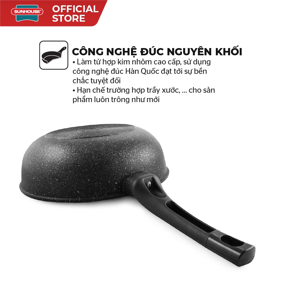 Chảo siêu bền đá sâu Sunhouse SBDS30