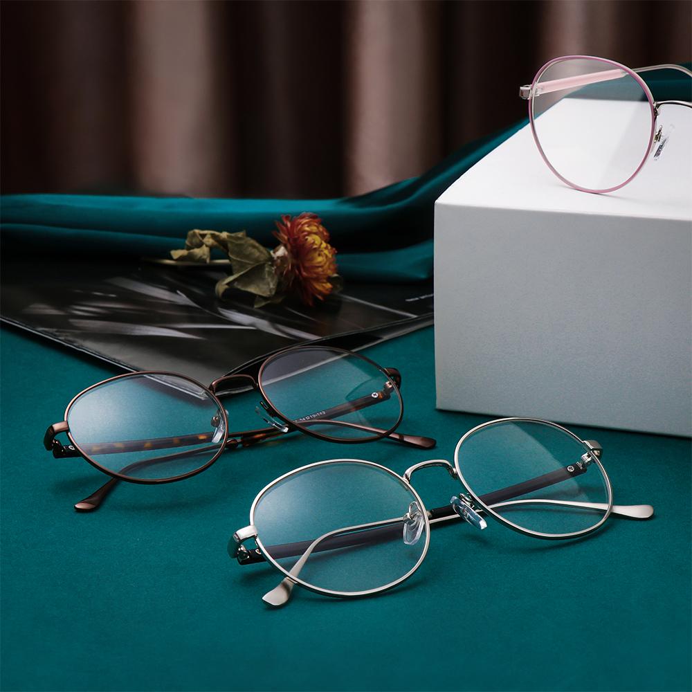 ESPO Kính Mát Gọng Kim Loại Siêu Nhẹ Phong Cách Vintage Thời Trang Cho Nam Nữ