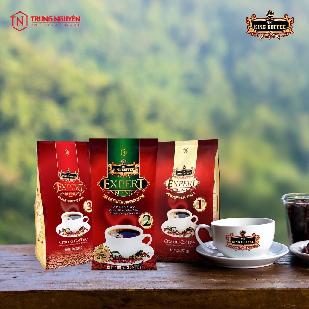 [Cà phê chính hãng] Cà phê rang xay EXPERT BLEND KING COFFEE 1, 2 & 3 (Bịch 500g) | BigBuy360 - bigbuy360.vn