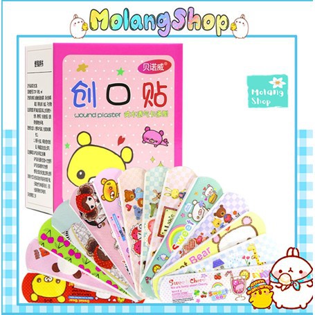 Băng dán y tế URGO Cute Hộp 100 miếng, Băng Gâu Dễ Thương XẢ LỖ THU HỒI VỐN
