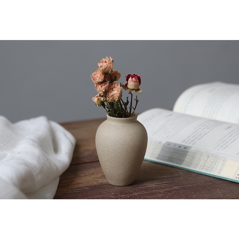 LỌ HOA BẰNG GỐM MINI NGHỆ THUẬT CẮM HOA , TRANG TRÍ NHÀ CỬA , BÌNH HOA TIMEDECOR