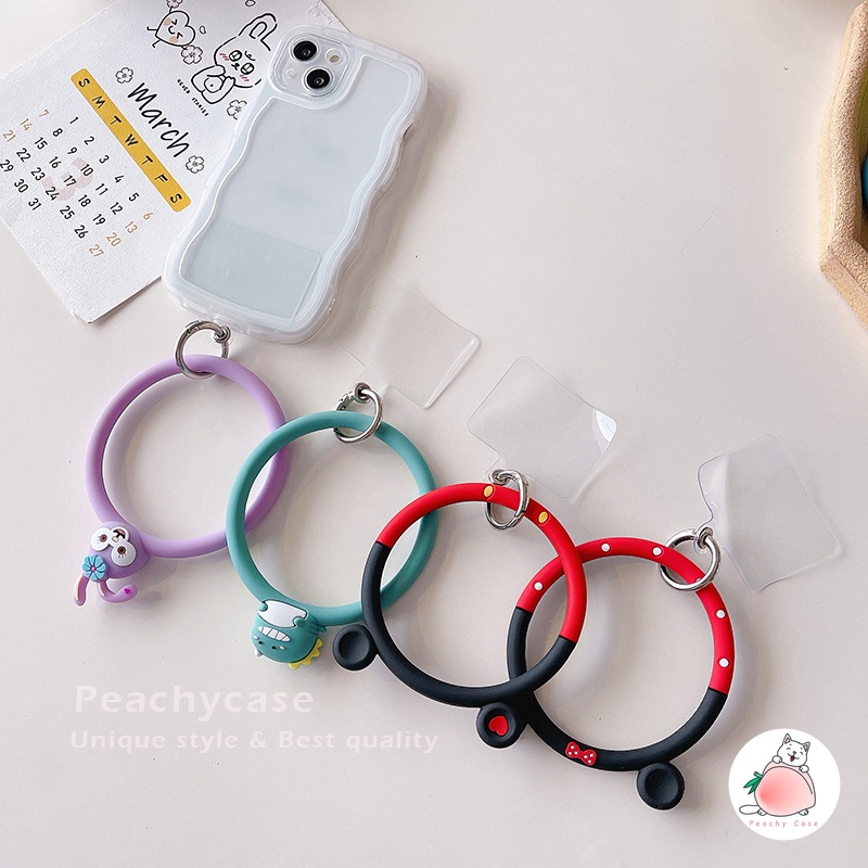 Dây GàI HọA TiếT Dễ Thương Để GắN ĐiệN ThoạI iPhone Android TiệN DụNg
