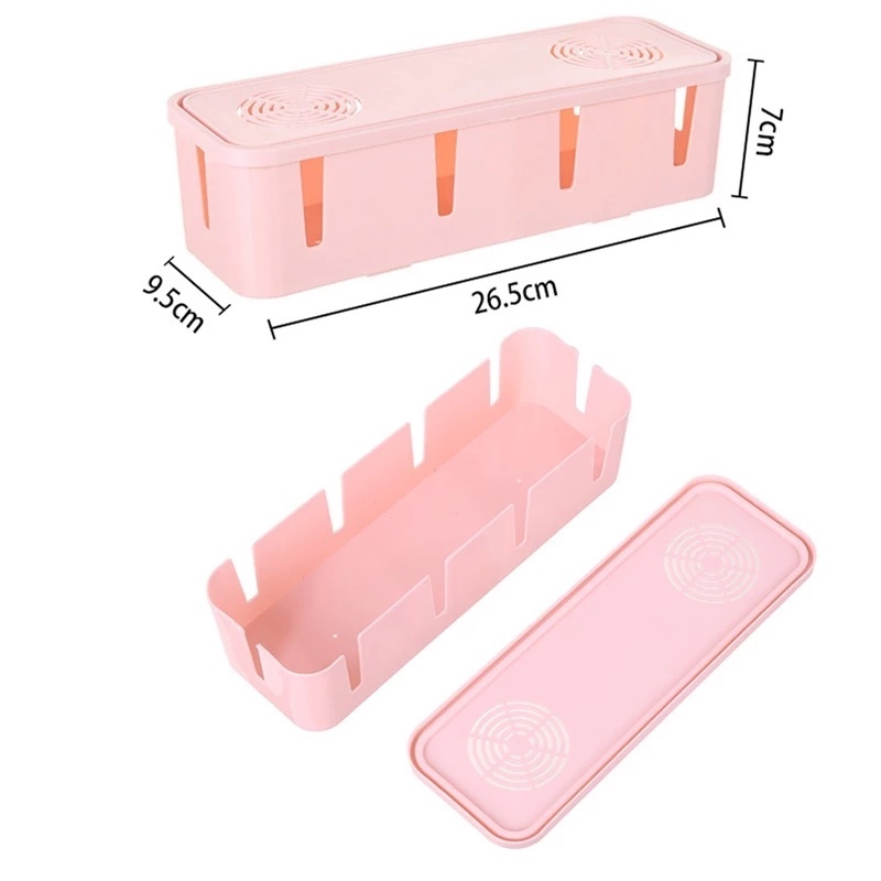 Hộp Đựng Ổ Cắm Điện Sắp Xếp Dây Cáp Chống Bụi Sức Chứa Lớn Đa Năng