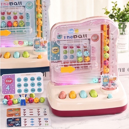 Máy Trò Chơi Bắt Bóng Lăn PINBALL Kèm Thẻ Toán Học (1409BPB)