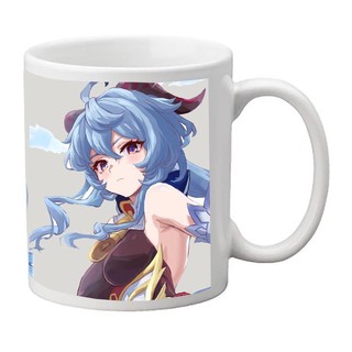 cốc in hình ganyu genshin impact/ ly sứ ganyu genshin impact