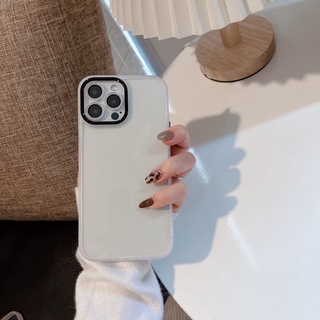 ỐP ĐIỆN THOẠI IPHONE BASIC VIỀN MẠ KIM LOẠI TRẮNG ĐEN