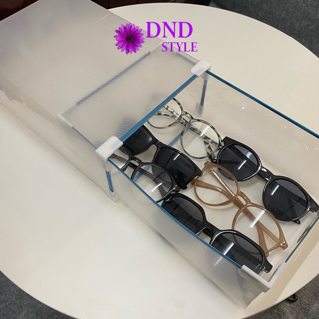 Hộp đựng giày ngăn kéo, hộp đựng giày trong suốt nhựa để đồ đa năng - DND Style
