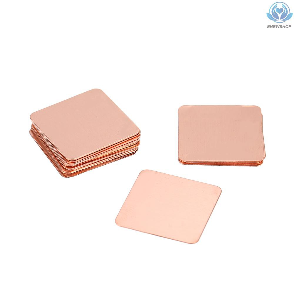 20 Tấm Tản Nhiệt Bằng Nhôm Cho Cpu Máy Tính 20x20 X 0.3mm