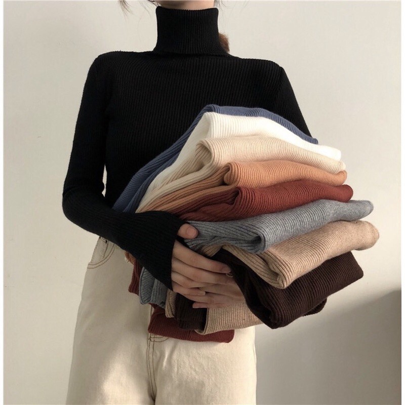 Áo len cổ lọ nữ Quảng Châu, áo len nữ siêu đẹp | BigBuy360 - bigbuy360.vn